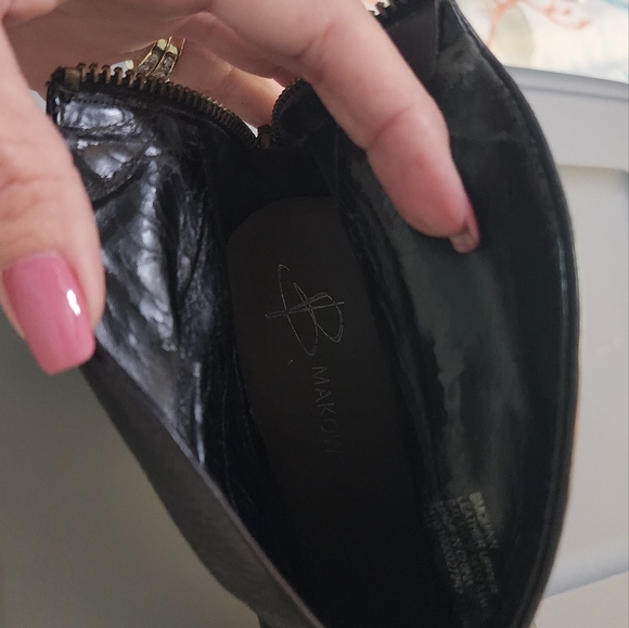 B. MAKOWSKY Black Boots Size 8.5 - Picture 8 of 8